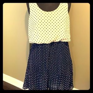 Pins & Needles polka dotted 1 piece dress size L